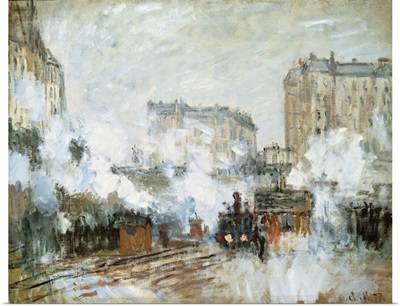 Exterior Of The Gare Saint-Lazare, Arrival Of A Train, 1877