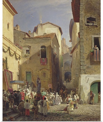 Festival Of Our Lady At Gennazzano, Roman Campagna, Italy, 1865