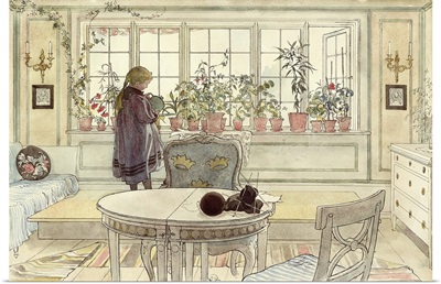 Flowers on the Windowsill, from 'A Home' series, c.1895