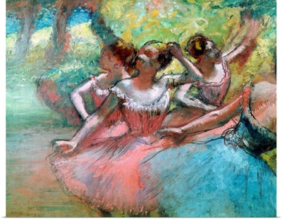 Four ballerinas on the stage
