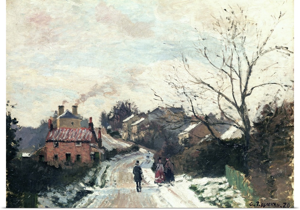 XCF282052 Fox hill, Upper Norwood, 1870 (oil on canvas)  by Pissarro, Camille (1831-1903); National Gallery, London, UK; F...