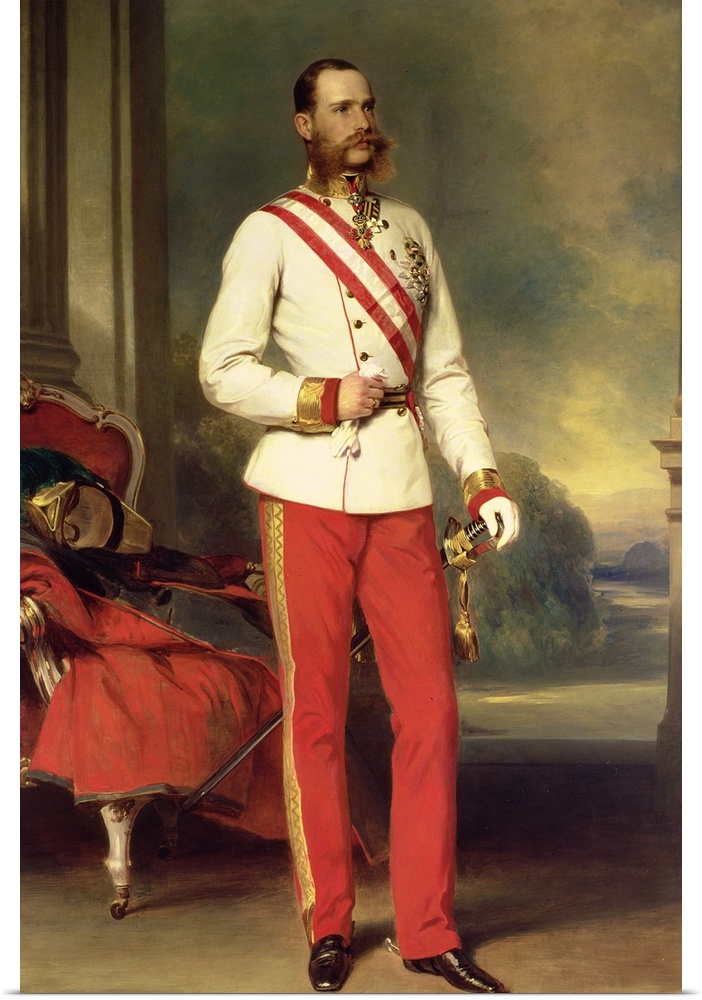 XAM68738 Franz Joseph I, Emperor of Austria (1830-1916) wearing the dress uniform of an Austrian Field Marshal with the Gr...