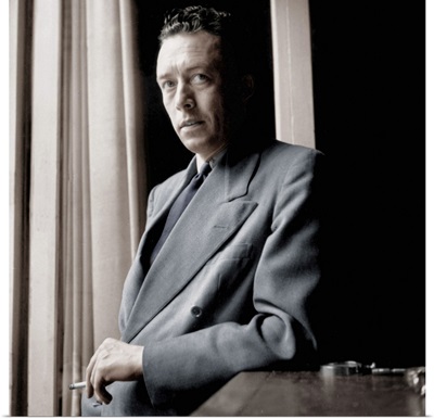 French Writer Albert Camus (1913-1960) At Home June 13, 1947