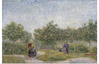 Garden In Montmartre With Lovers, Paris, 1887