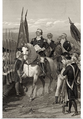 George Washington taking command of the Army, 1775