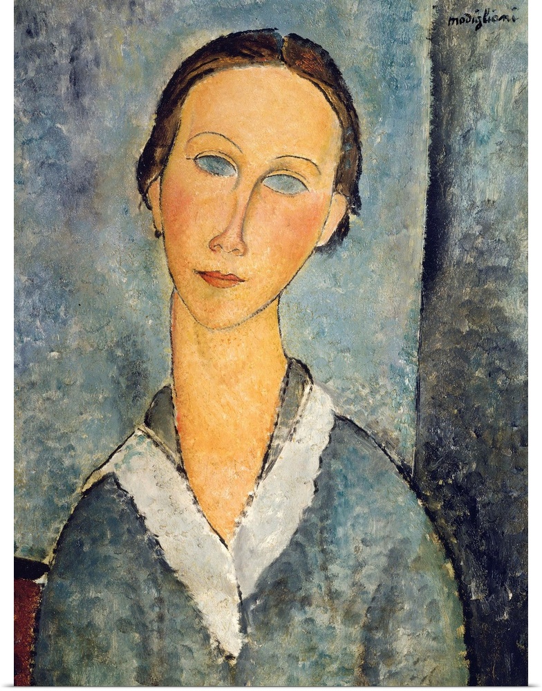 Girl in a Sailor's Blouse, 1918 (originally oil on canvas) by Modigliani, Amedeo (1884-1920)