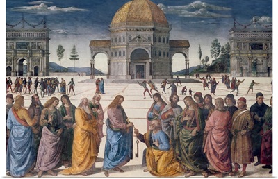 Giving of the Keys to St. Peter, from the Sistine Chapel, 1481
