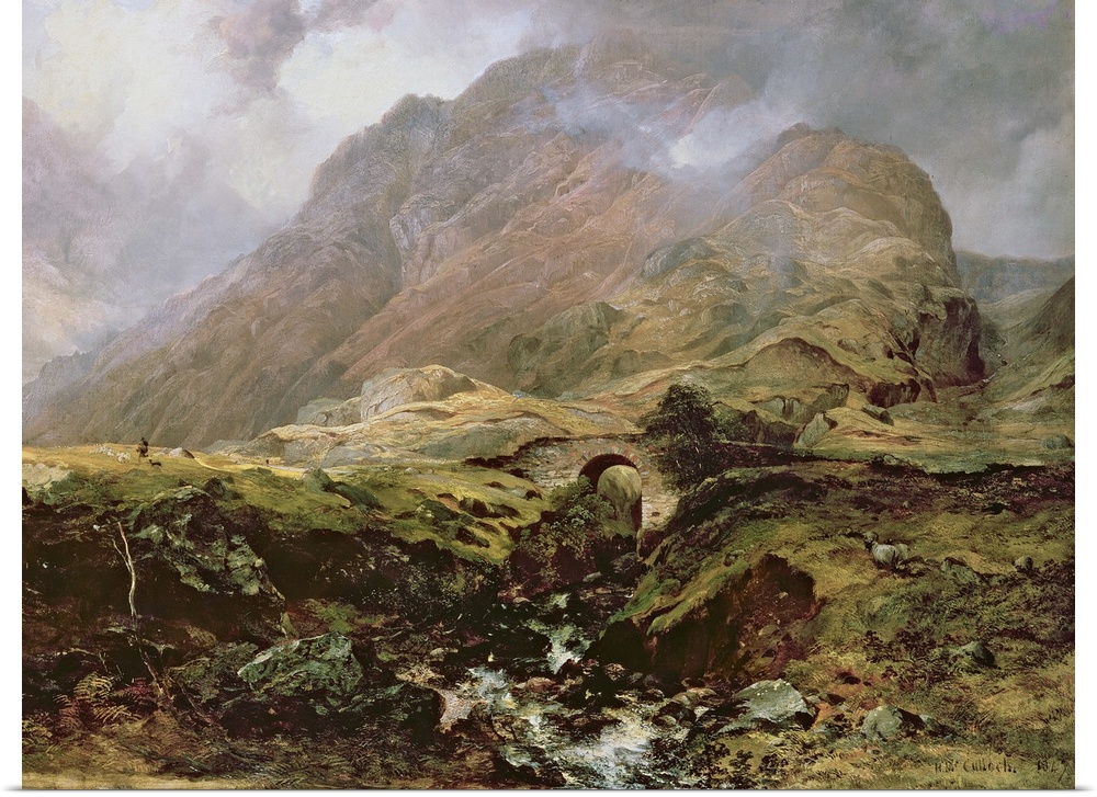 XCF273182 Glencoe, 1847 (oil on canvas)  by McCulloch, Horatio (1805-67); Private Collection; Scottish, out of copyright