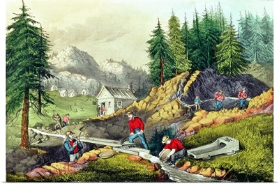 Gold Mining in California, 1861