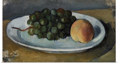 Grapes And Peach On A Plate, 1877-79