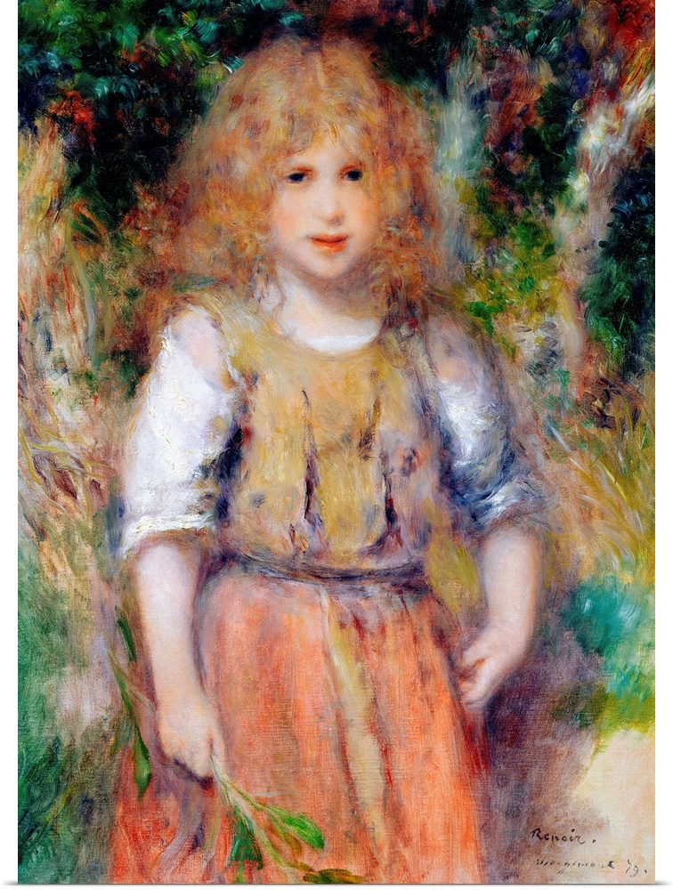 BAL19091 Gypsy Girl, 1879  by Renoir, Pierre Auguste (1841-1919); oil on canvas; 73x54 cm; Private Collection; French, out...