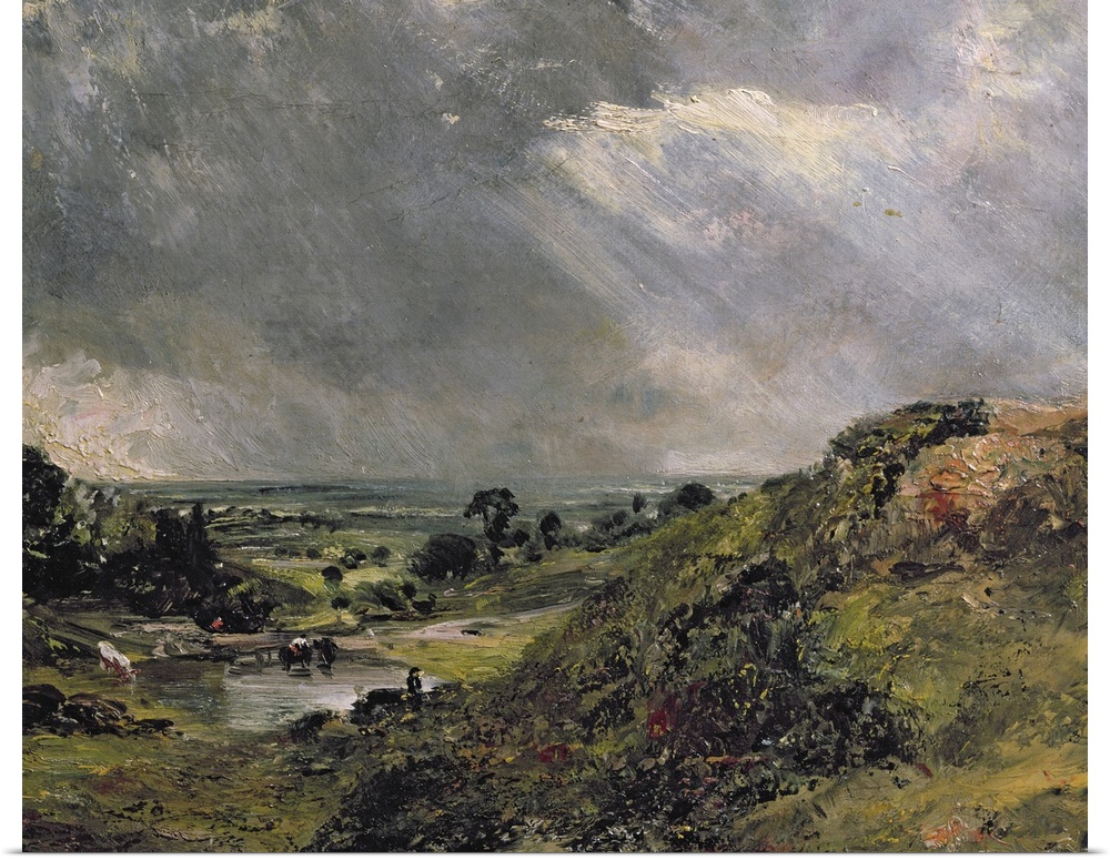 STC5737 Credit: Hampstead Heath, Branch Hill Pond, 1828 (oil on canvas) by John Constable (1776-1837)Victoria