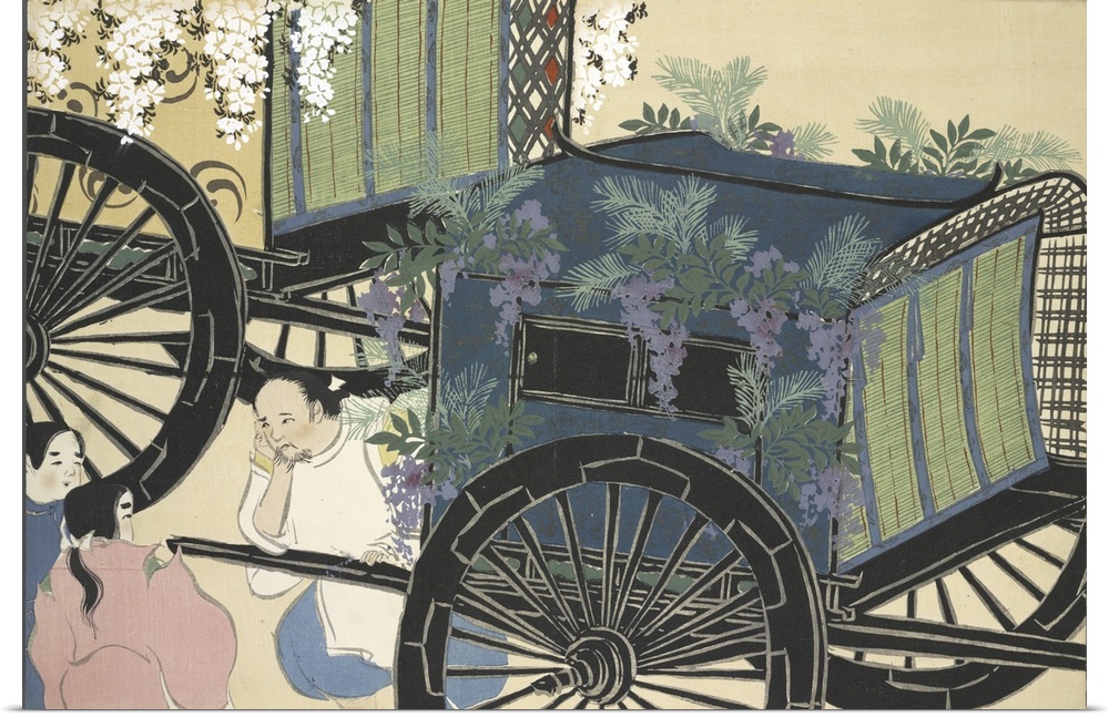Kamisaka Sekka (1866 - 1942)  A Cart with Flowers
