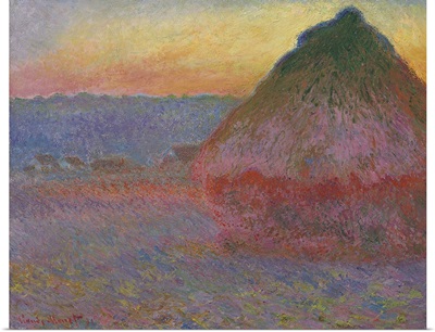 Haystacks, Pink And Blue Impressions, 1891
