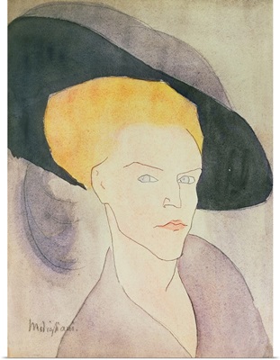 Head of a Woman wearing a hat, 1907