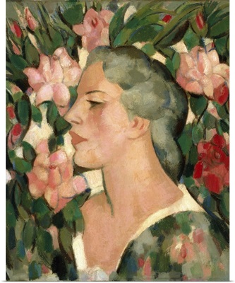 Head With Roses, Portrait Of Jean Brandt, 1952
