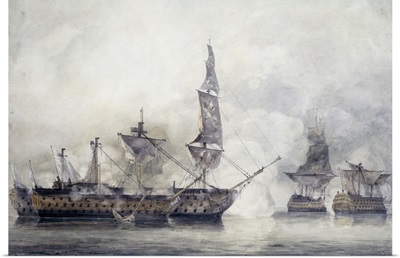 HMS Victory At The Battle Of Trafalgar, 1805