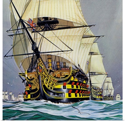 HMS Victory Before Trafalgar