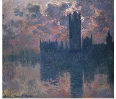 Houses Of Parliament, Sunset, 1902