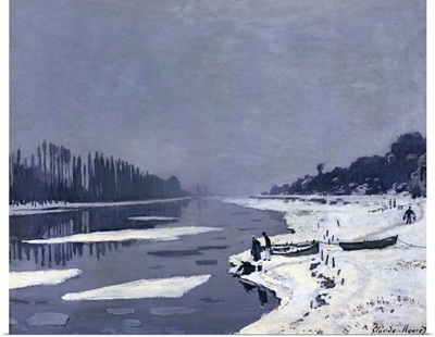 Ice floes on the Seine at Bougival, c.1867 68