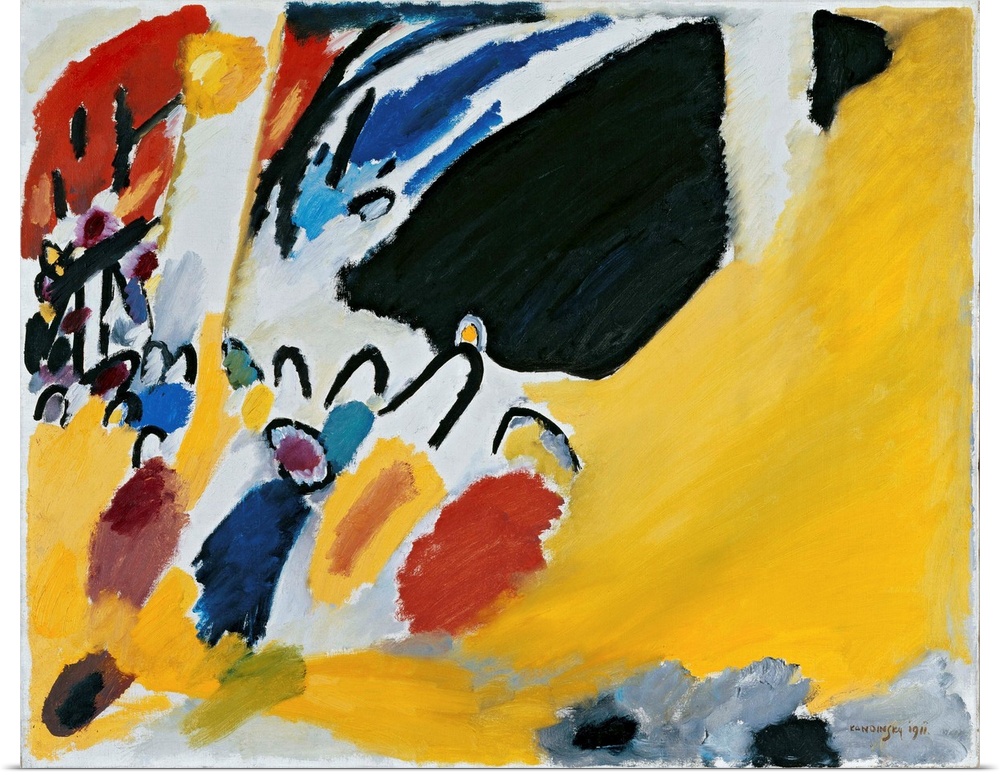 Impression no. 3 (Concert) 1911 (originally oil on canvas) by Kandinsky, Wassily (1866-1944)