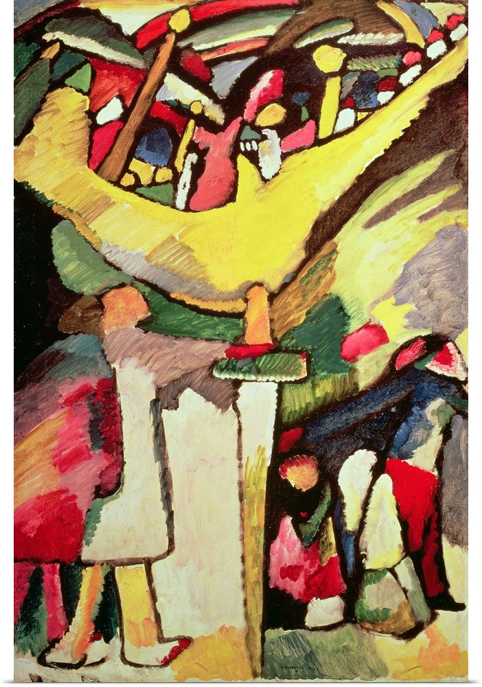 Improvisation 8, 1909 (originally oil on canvas) by Kandinsky, Wassily (1866-1944)