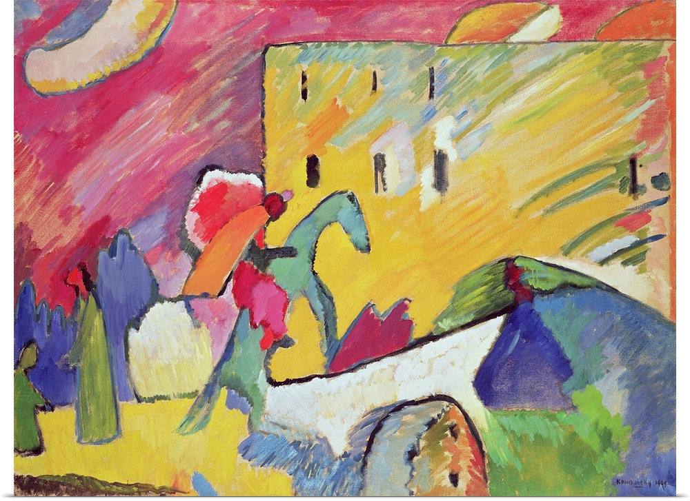 Improvisation III, 1909 (originally oil on canvas) by Kandinsky, Wassily (1866-1944).
