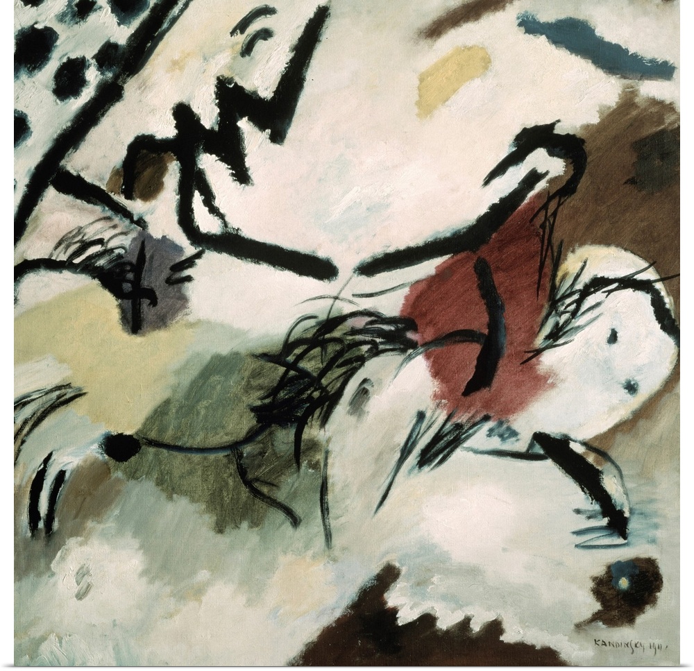 Improvisation No. 20, 1911 (originally oil on canvas) by Kandinsky, Wassily (1866-1944)
