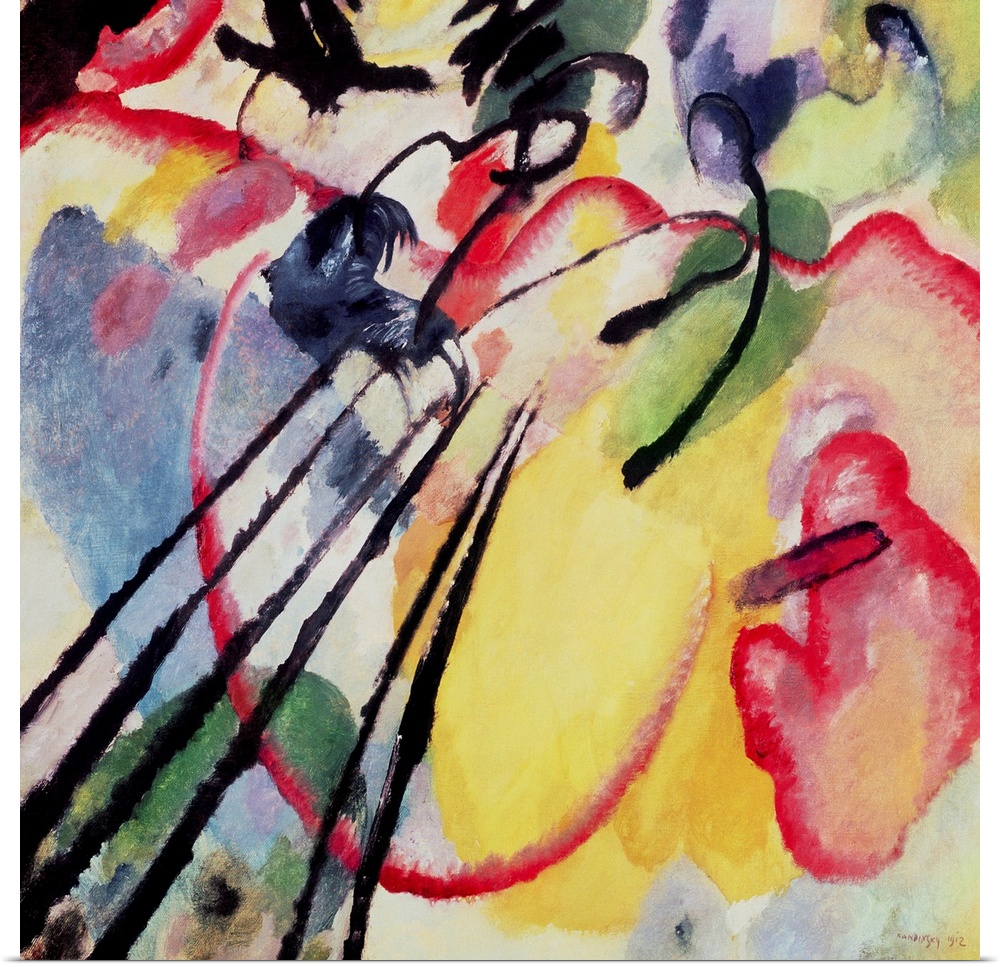 Improvisation No. 26 (Rowing), 1912 (originally oil on canvas) by Kandinsky, Wassily (1866-1944)