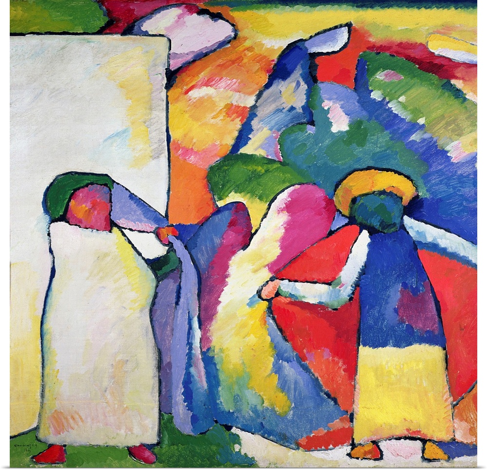 Improvisation No. 6 (Africans) 1909 (originally oil on canvas) by Kandinsky, Wassily (1866-1944)