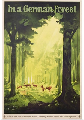 In a German Forest', poster advertising tourism in Germany, c.1935