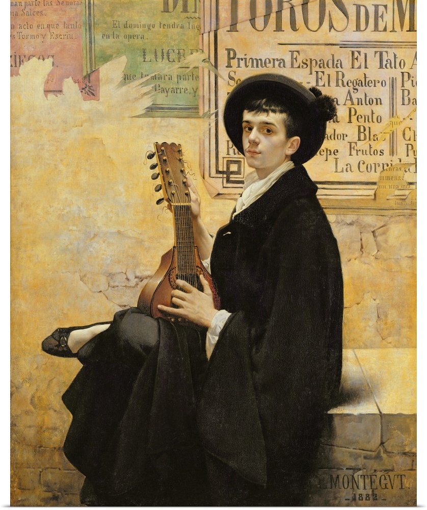 XIR222444 In Spain, 1882 (oil on canvas)  by Montegut, Louis (b.1855); 150x125 cm; Musee des Beaux-Arts, Nimes, France; Gi...
