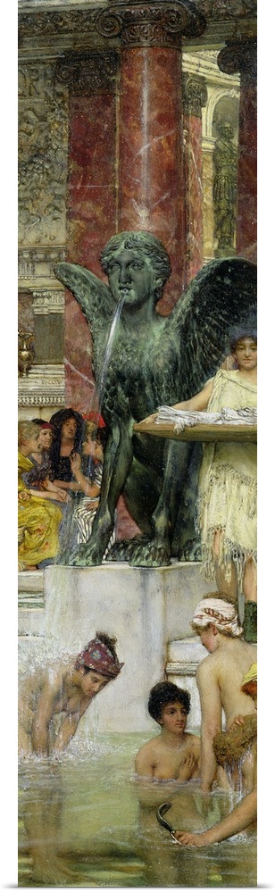 In the Roman Baths, or Roman Women In The Bath, 1876