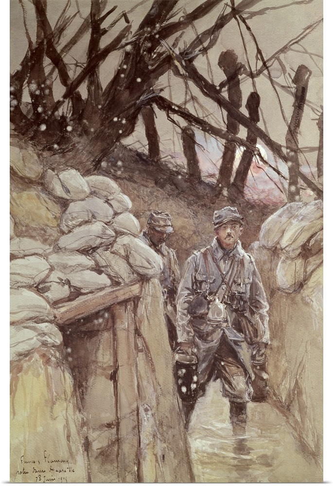 Infantrymen in a Trench, Notre-Dame de Lorette, 1915