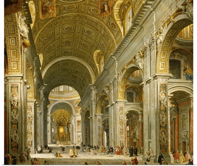 Interior of St. Peter's, Rome, 1750