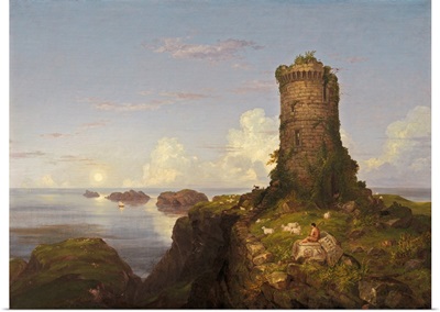 Italian Coast Scene With Ruined Tower, 1838