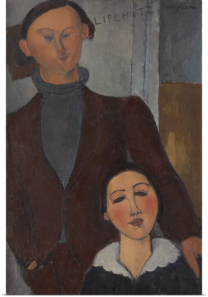Jacques and Berthe Lipchitz, 1916, oil on canvas.