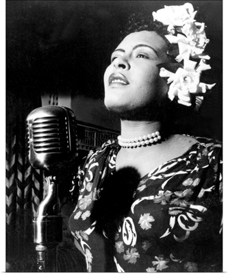 Jazz And Blues Singer Billie Holiday In The 1940s