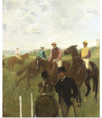Jockeys at the Racecourse