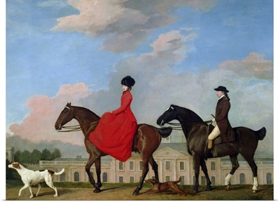 John and Sophia Musters riding at Colwick Hall, 1777