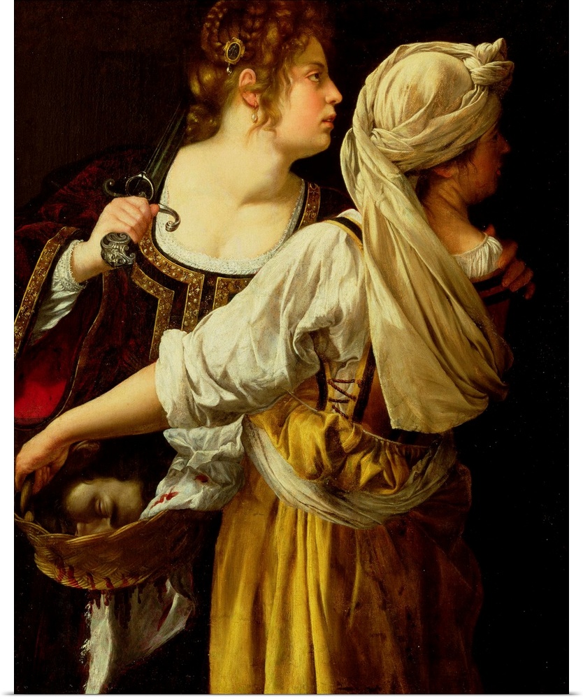 XAL170402 Judith and her Servant (oil on canvas) by Gentileschi, Artemisia (1597-c.1651); Palazzo Pitti, Florence, Italy; ...
