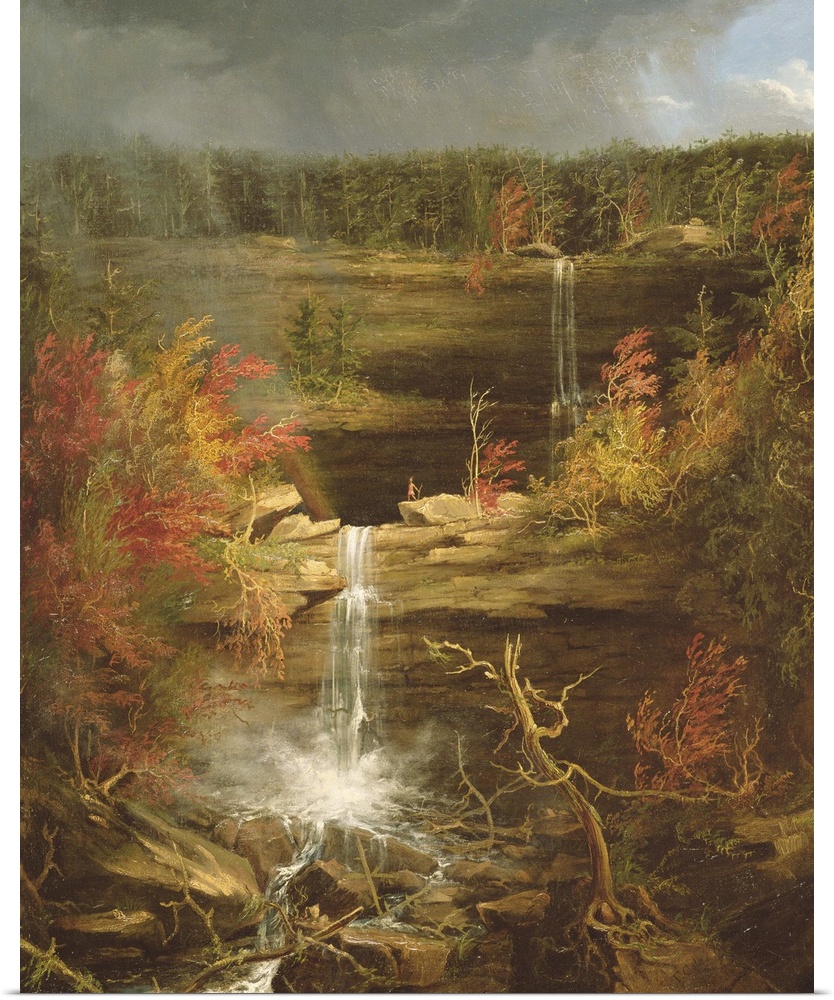 Kaaterskill Falls, 1826, oil on canvas.  By Thomas Cole (1801-1848).