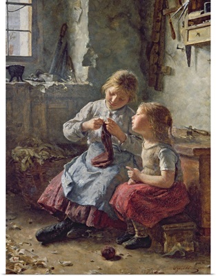 Knitting, 1891