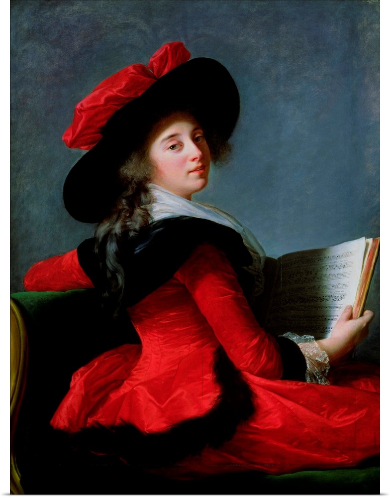 XIR26268 La Baronne de Crussol, 1785 (oil on canvas)  by Vigee-Lebrun, Elisabeth Louise (1755-1842); 115x85 cm; Musee des ...