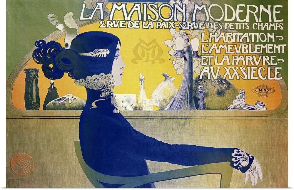 BAL1480 La Maison Moderne, c.1902 (poster)  by Orazi, Manuel (1860-1934); Musee des Arts Decoratifs, Paris, France; Italia...