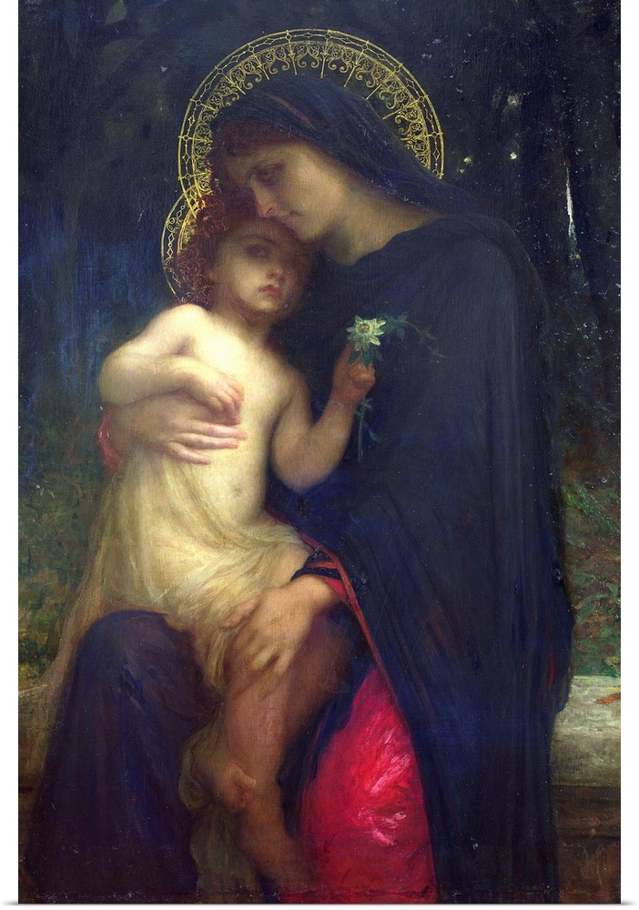 XIR159241 L'Addolorata (oil on canvas); by Herbert or Hebert, Antoine Auguste Ernest (1817-1908)