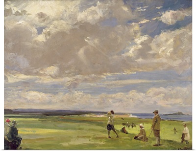 Lady Astor Playing Golf At North Berwick