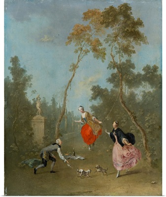 Lady On A Swing - Gallant Scene In The Park 1, C1760