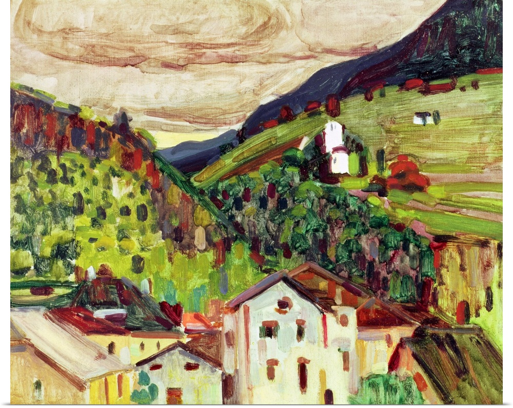 Lana, 1908 (originally oil on board) by Kandinsky, Wassily (1866-1944)