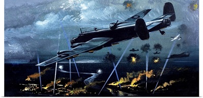 Lancaster Bomber over Germany